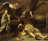 An Angel Awakens The Prophet Elijah Paintings - Elijah Fed by an Angel by Unknown Artist